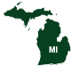 Michigan U.S. map