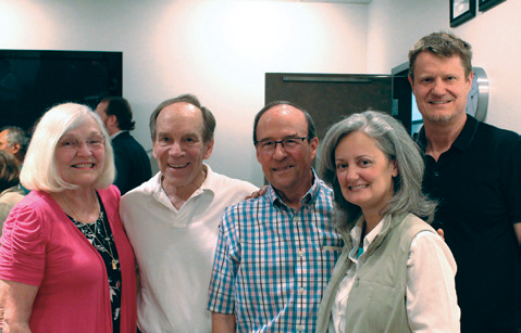 (left to right) Professor Kathleen Payne with Professors Robert McCormick, David Favre, Amy McCormick, and Michael Lawrence.